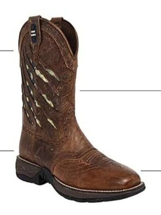 Cody James Scratch American Flag Lite Western Boots Men\'s 13D